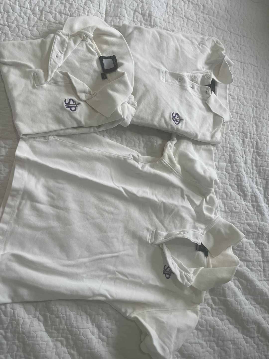 DGN Kilters White Polo Shirt & Black Shorts - Size L - photo 3