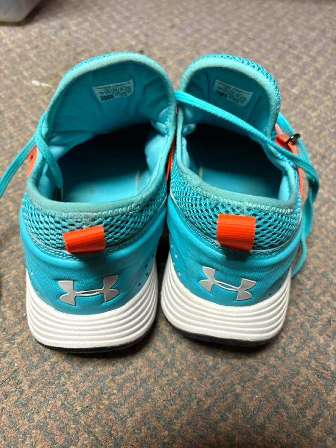 Under Armour Shoe Size 12 Teal/Orange - photo 2