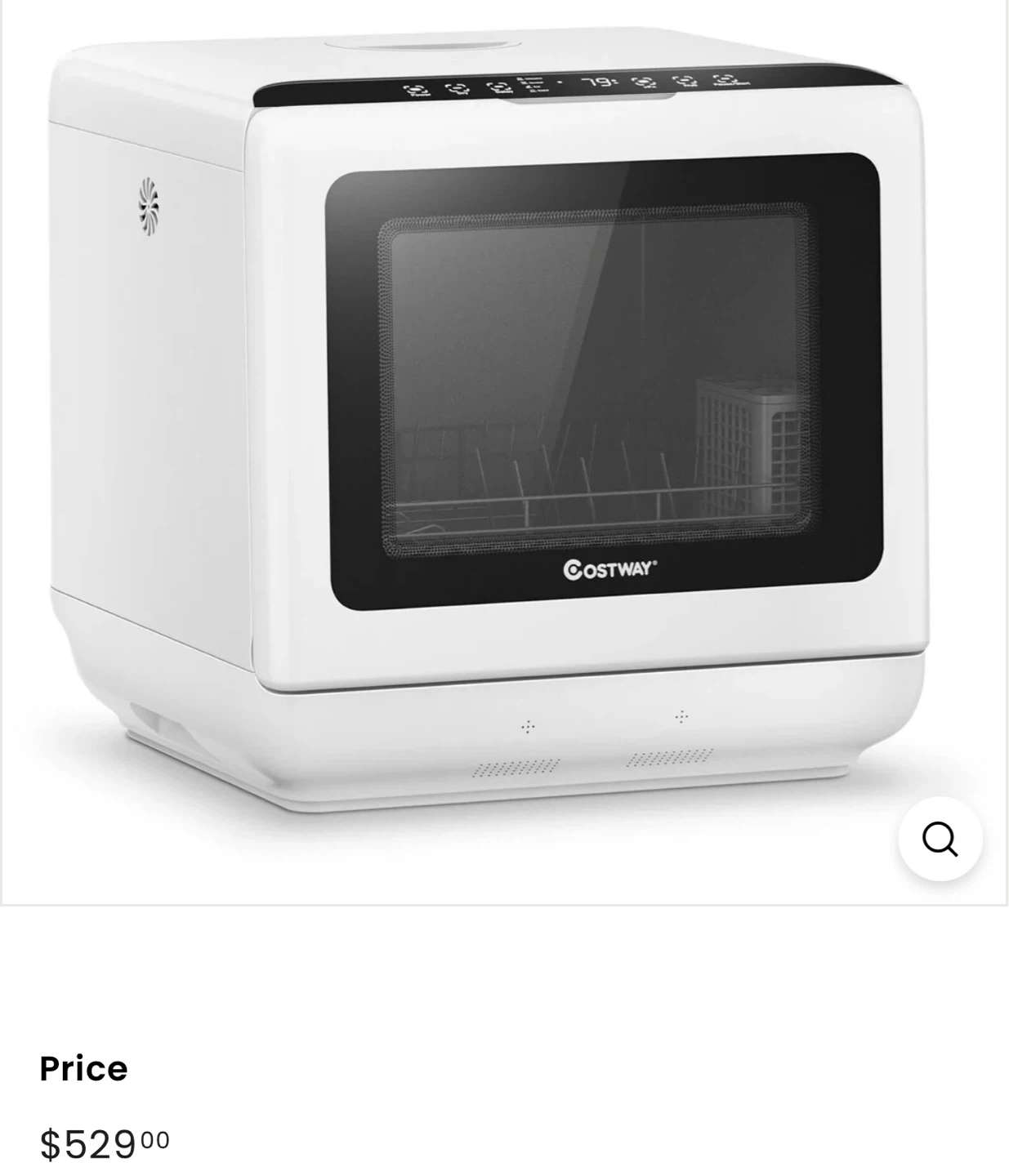 Costway Countertop Dishwasher