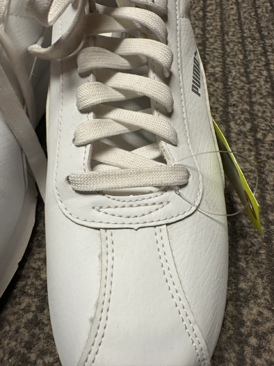 Puma White Leather Sneakers size 7 - photo 4