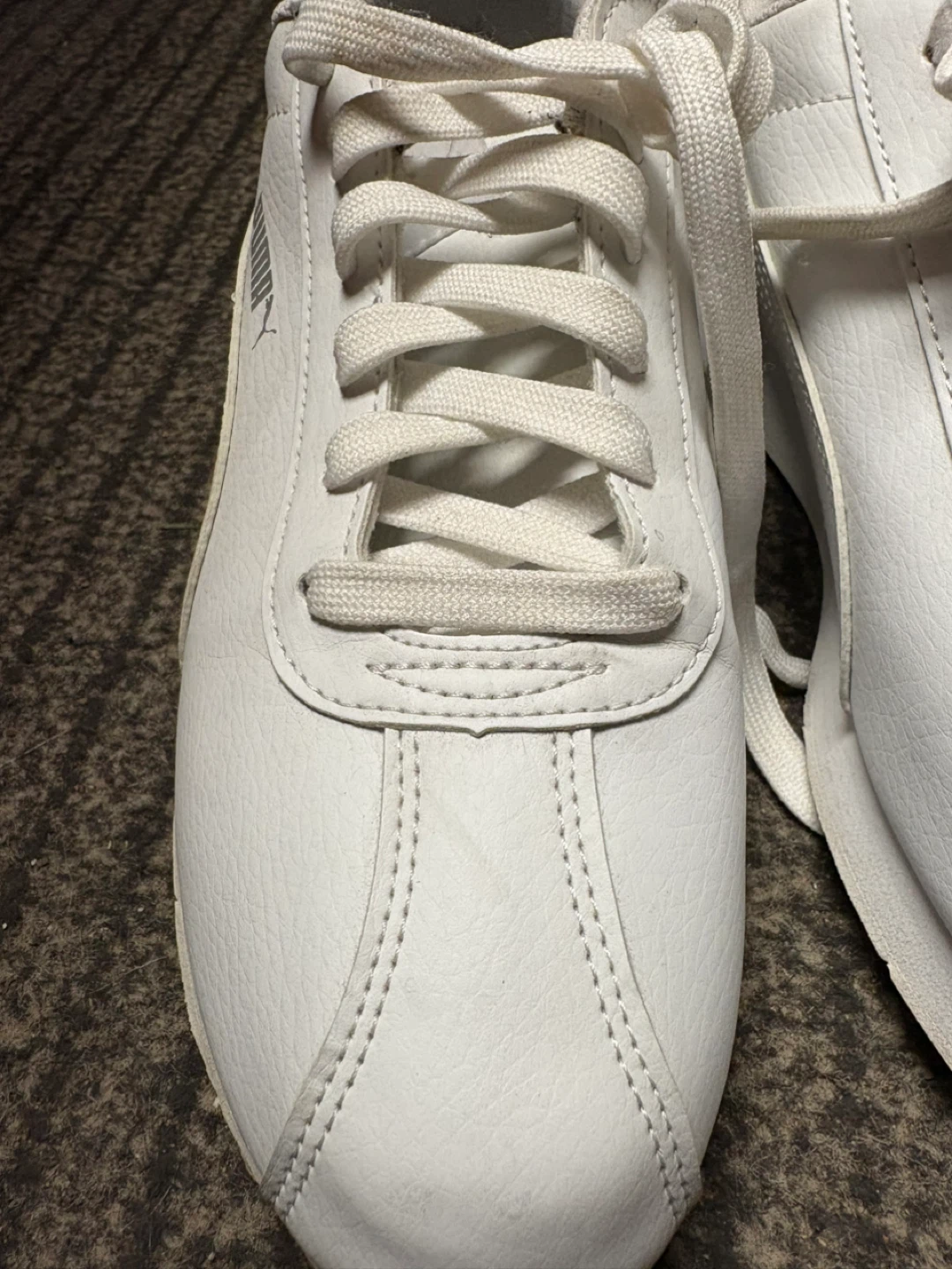 Puma White Leather Sneakers size 7 - photo 3