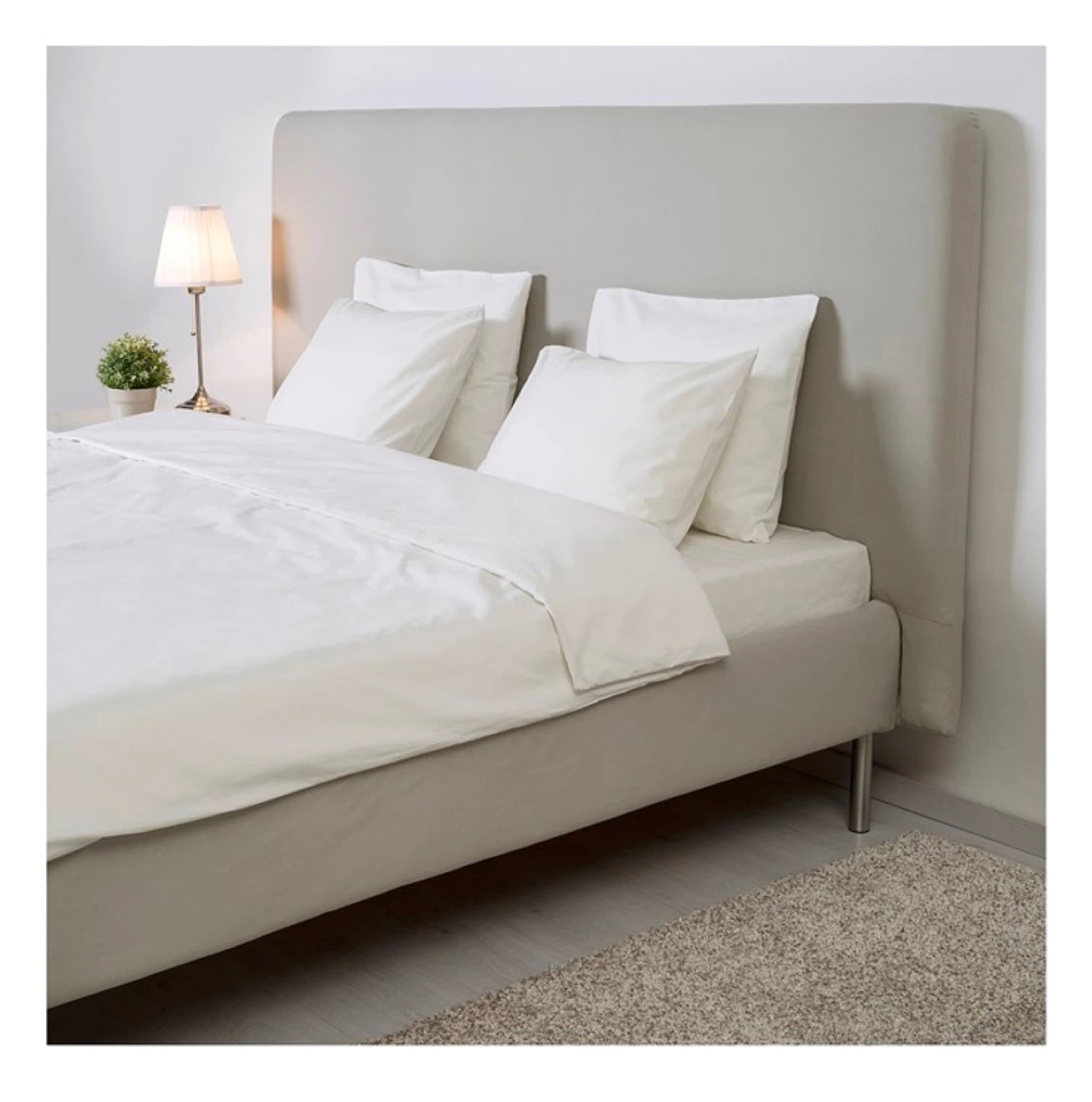 IKEA TOMREFJORD Bed frame with Headboard - photo 2