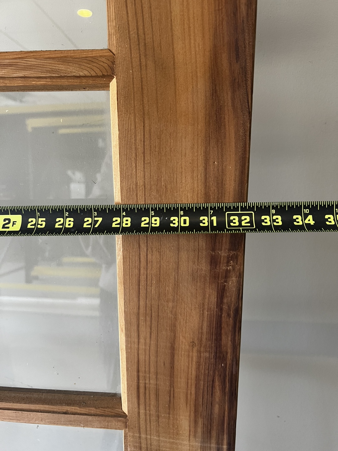 New interior solid cedar French door - photo 3