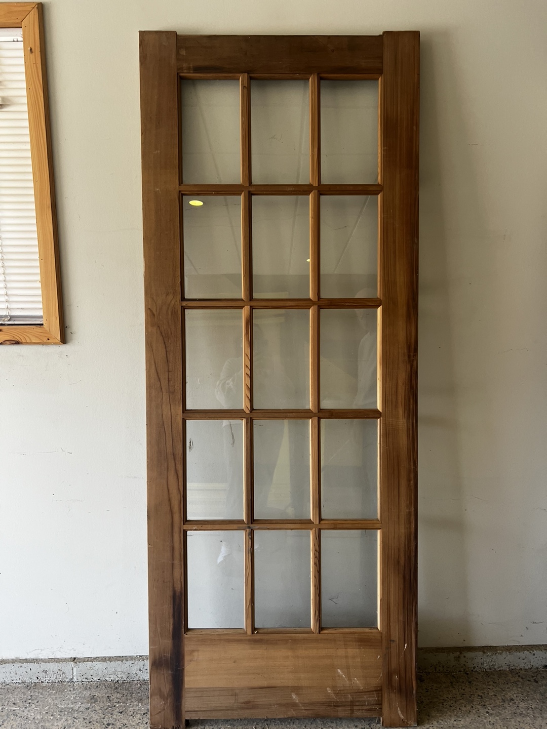 New interior solid cedar French door