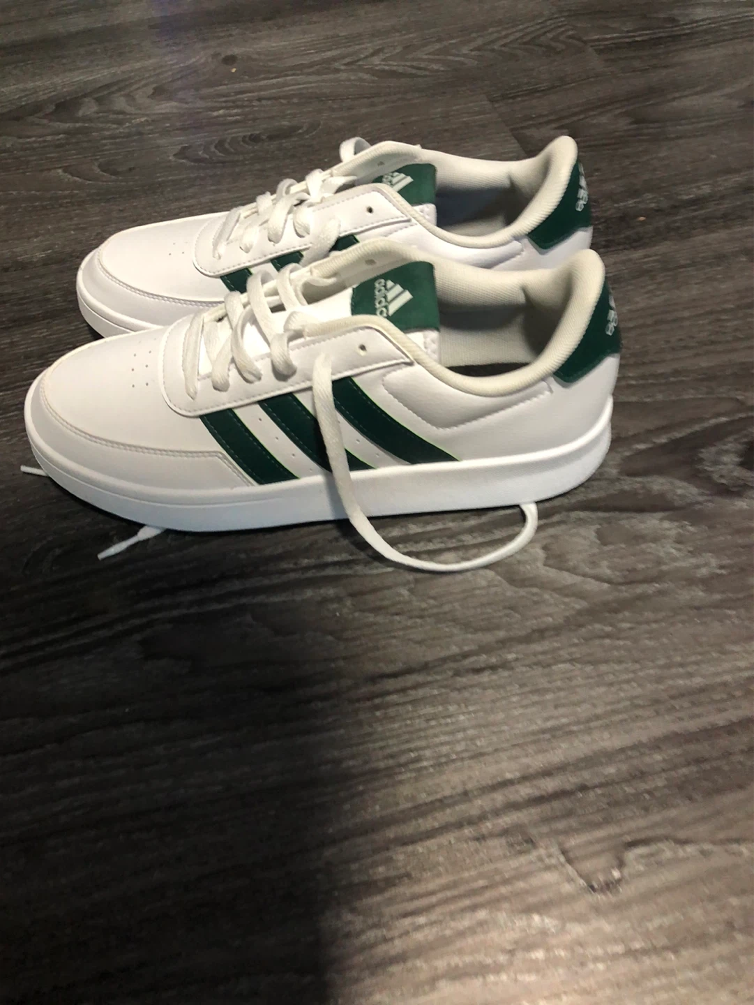 Adidas White & Green Sneakers - photo 4