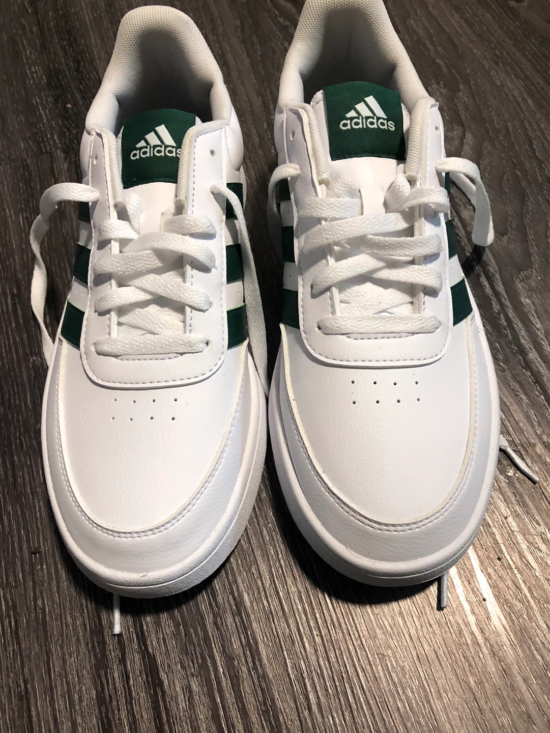 Adidas White & Green Sneakers