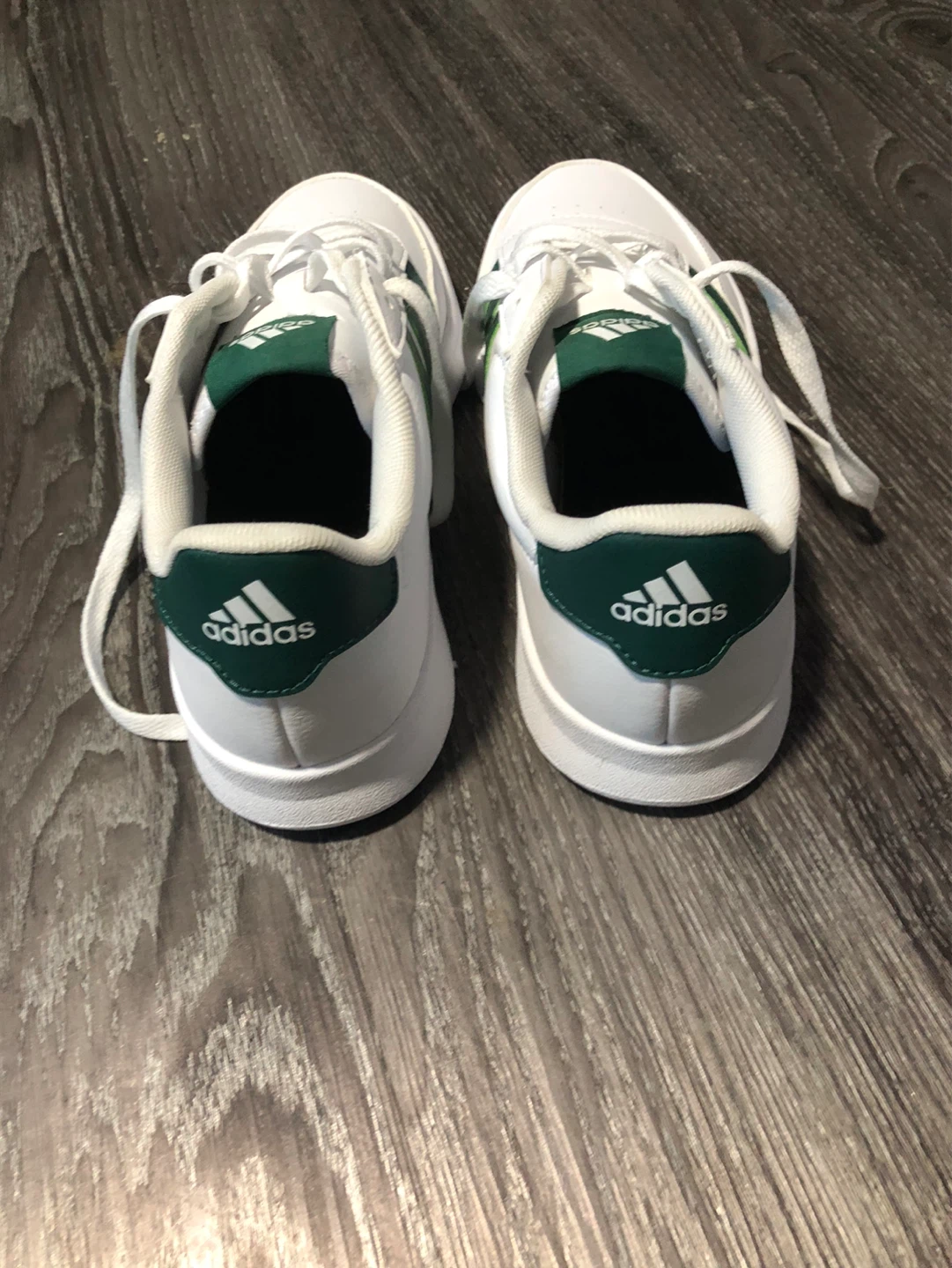 Adidas White & Green Sneakers - photo 3