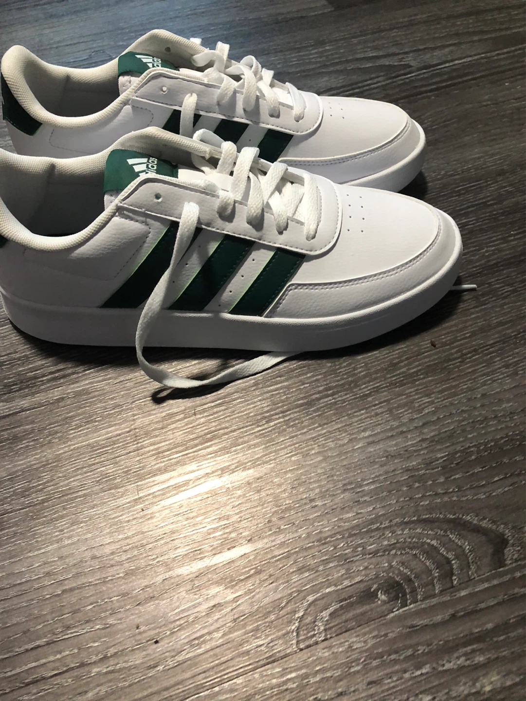 Adidas White & Green Sneakers - photo 2
