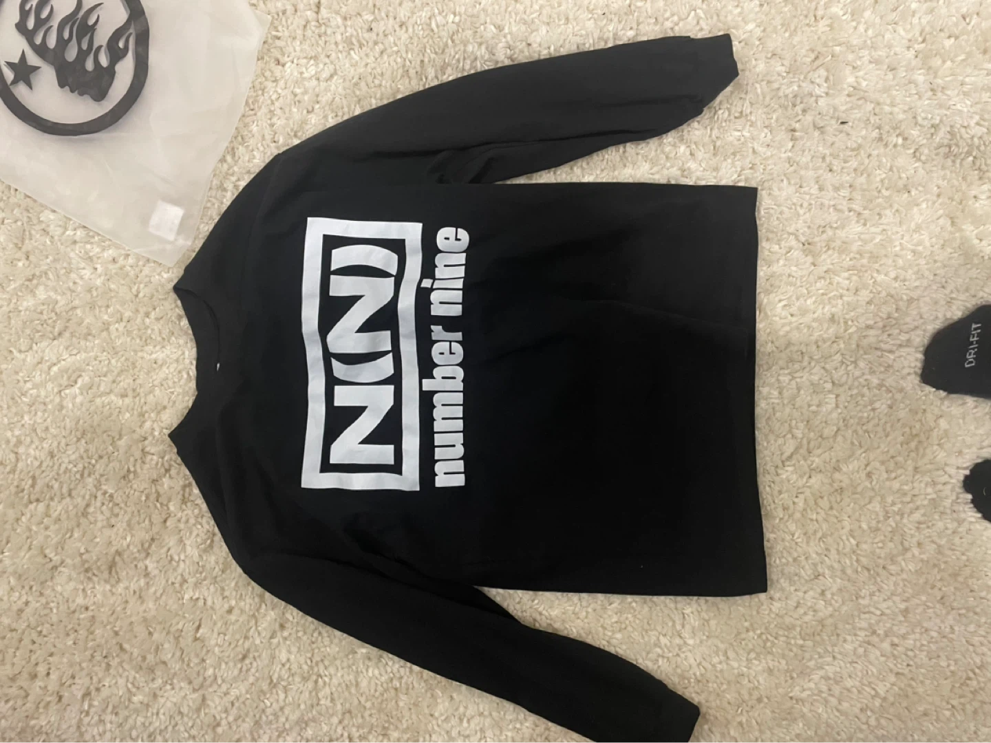 Number (N)ine Long Sleeve T-Shirt Black