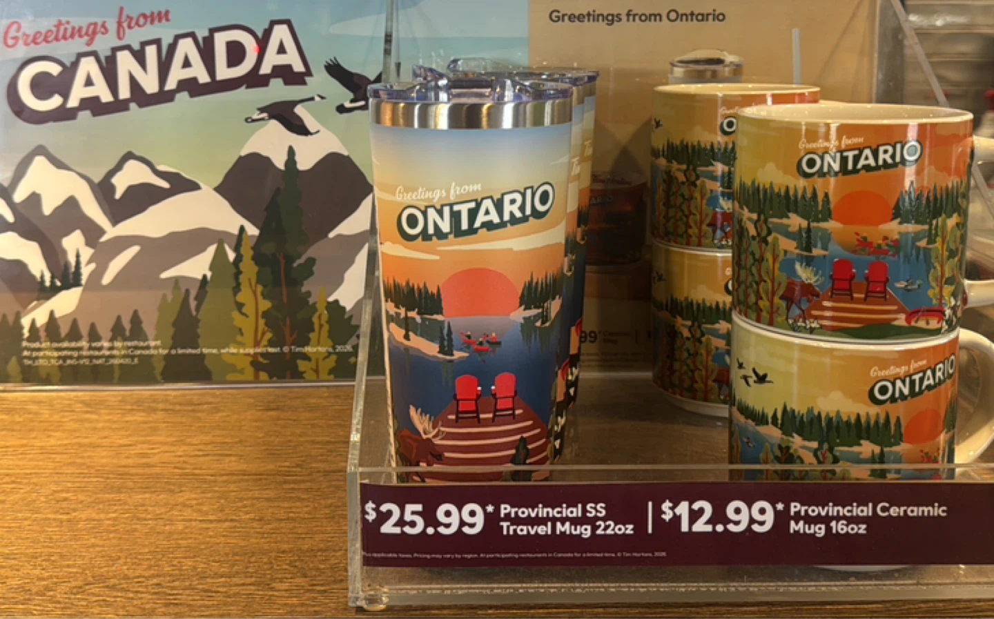 Tim Hortons Provincial SS Travel Mug 🌱 - Greetings from Ontario