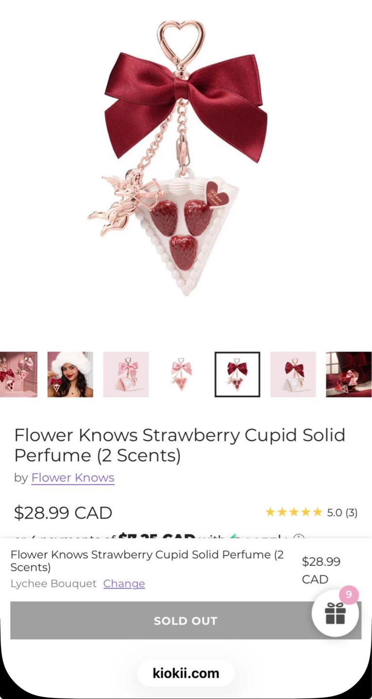 Flower Knows Strawberry Cupid Solid Perfume Charm - photo 2