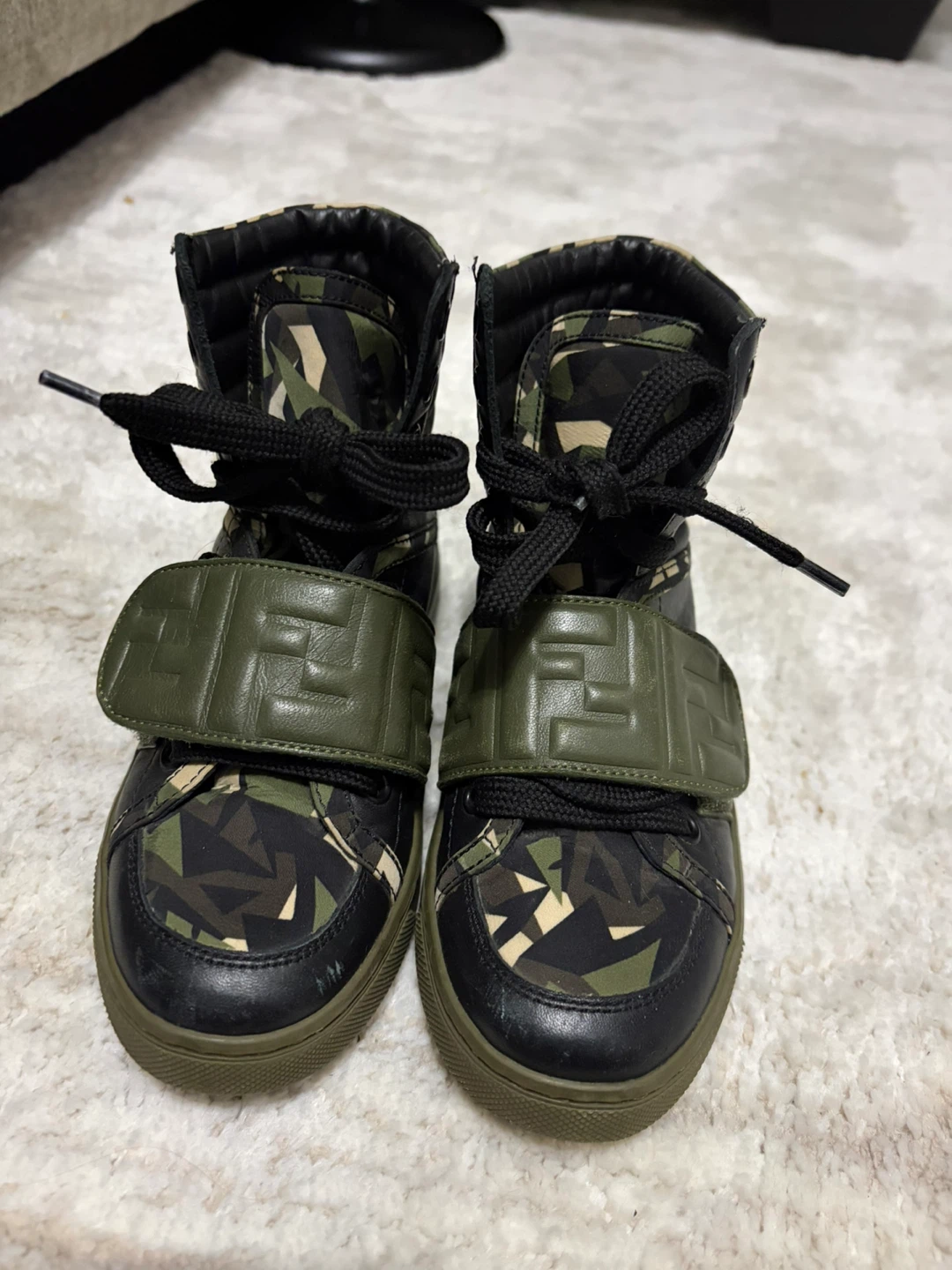 Fendi Camo High Top Sneakers Size 28 - photo 2