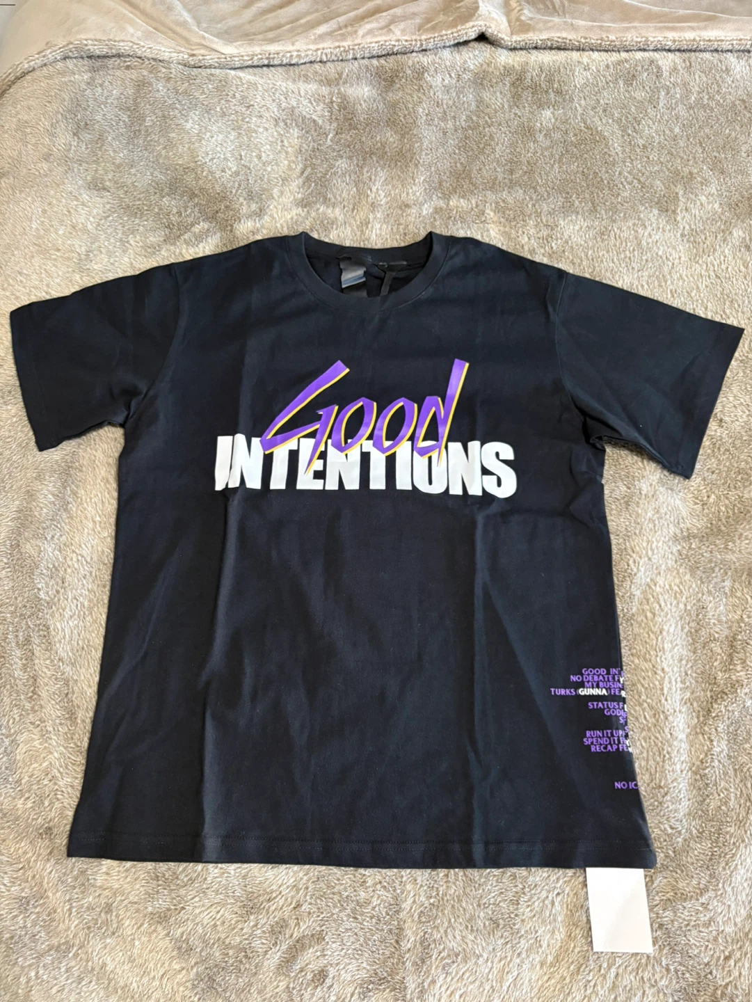 VLONE Good Intentions T-Shirt - Black - Size L