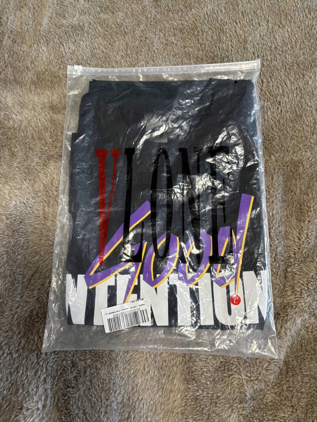 VLONE Good Intentions T-Shirt - Black - Size L - photo 3
