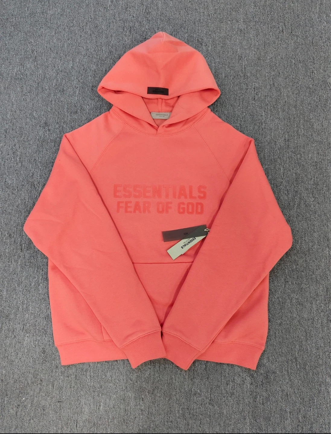 Fear of God Essentials Hoodie - Coral