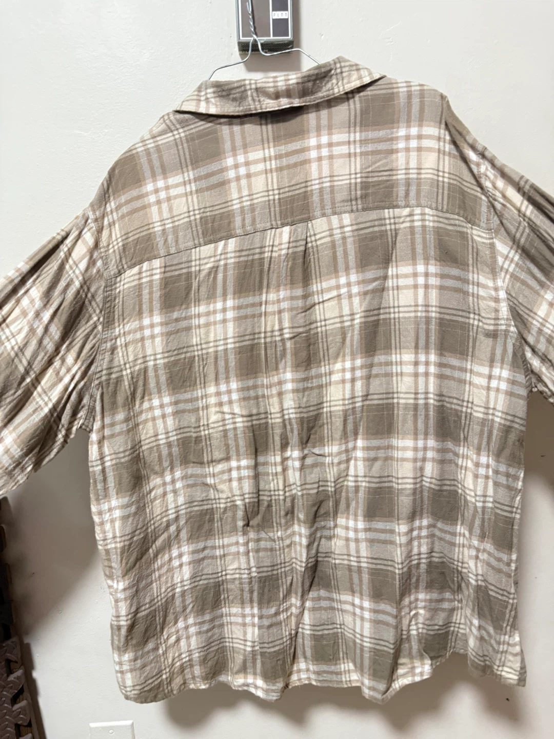 Women’s Plaid Button-Up Shirt - size XL - photo 4