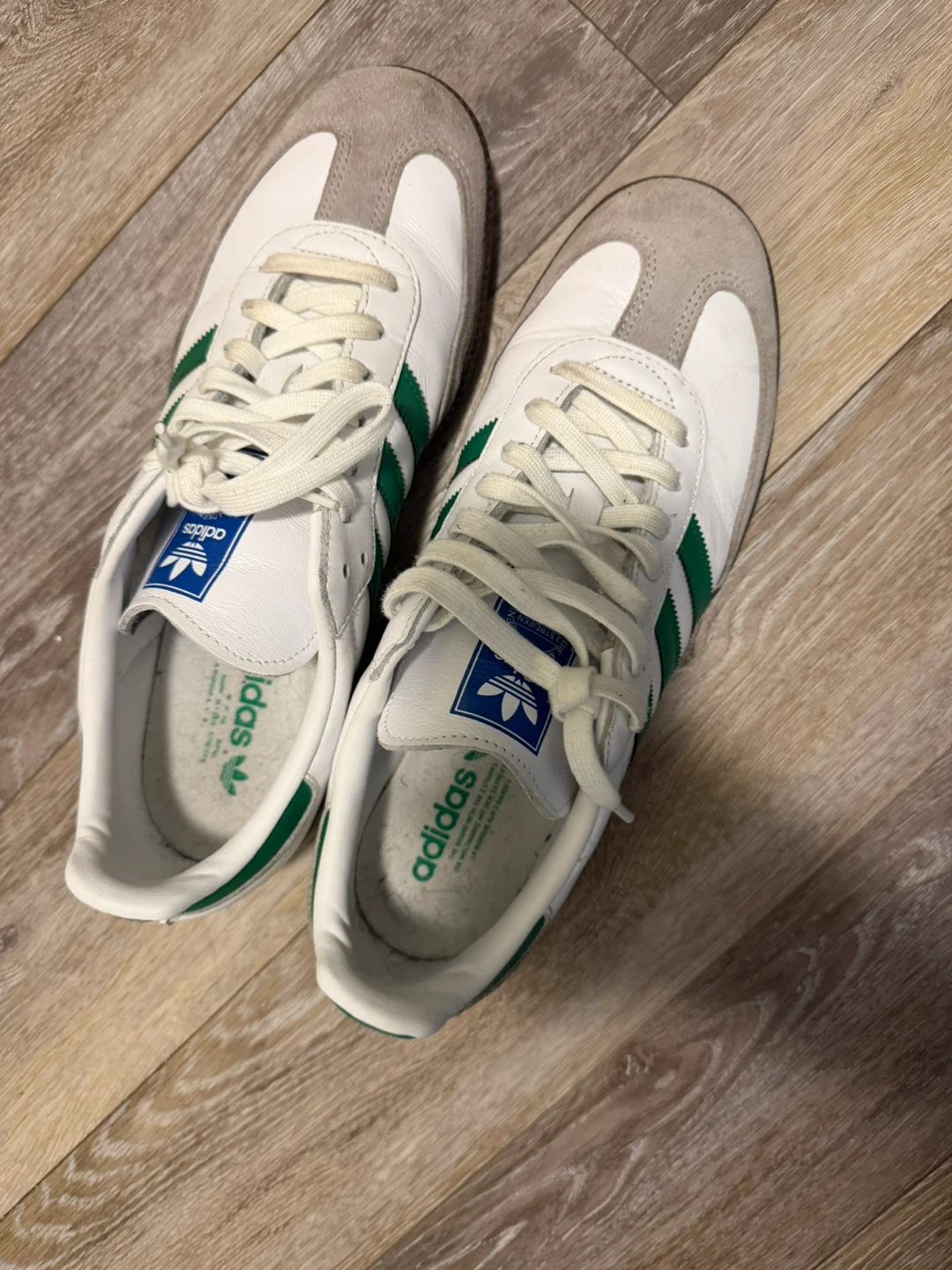 Adidas Samba Classic Shoes White Green Size 11 - photo 2