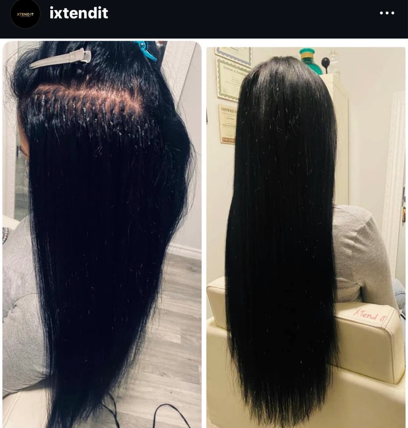 XtendiT Hair Extensions Before & After Transformations - photo 2