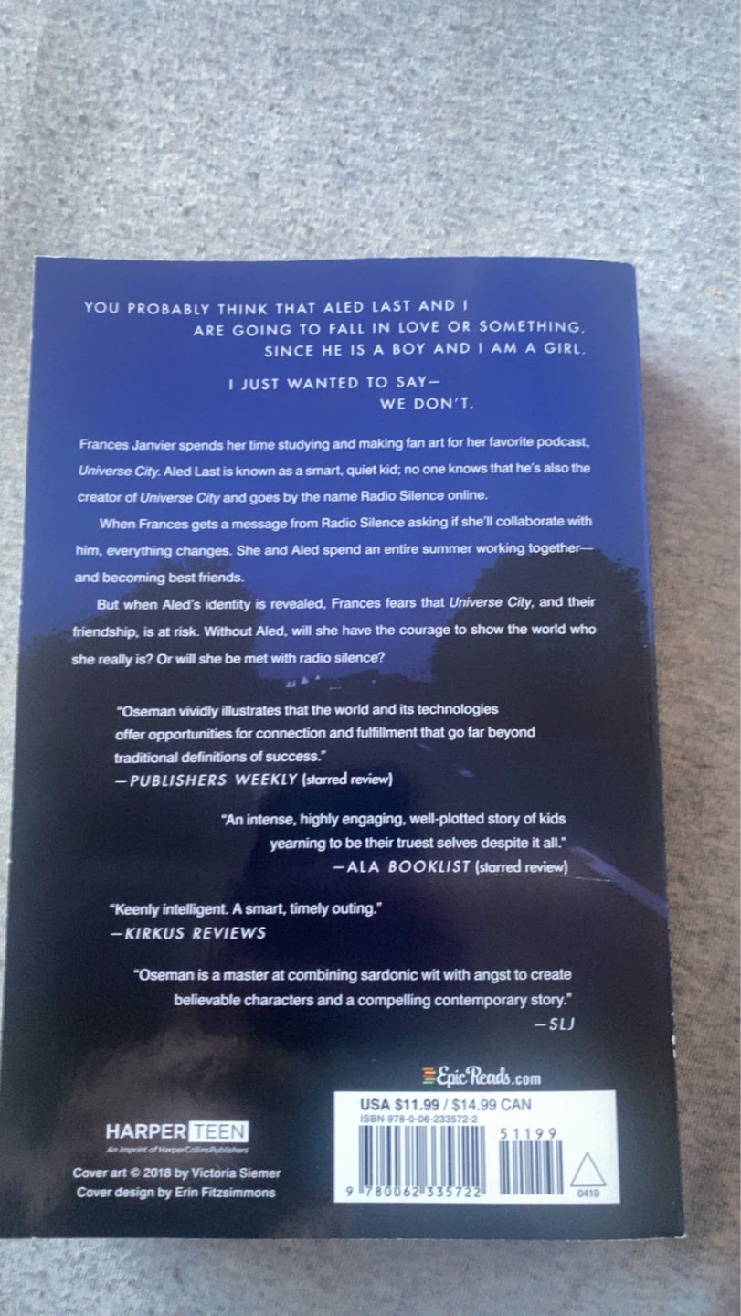 Radio Silence by Alice Oseman - photo 2