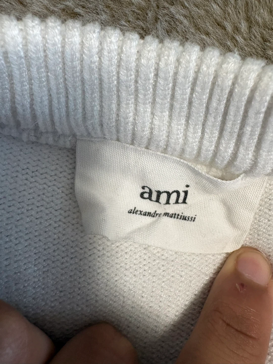 AMI Alexandre Mattiussi White Sweater Size M - photo 3