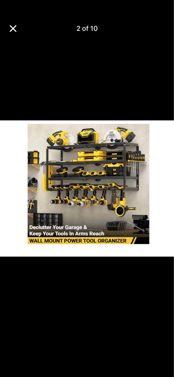 YYR 4-Layer Wall Mount Power Tool Organizer - photo 2