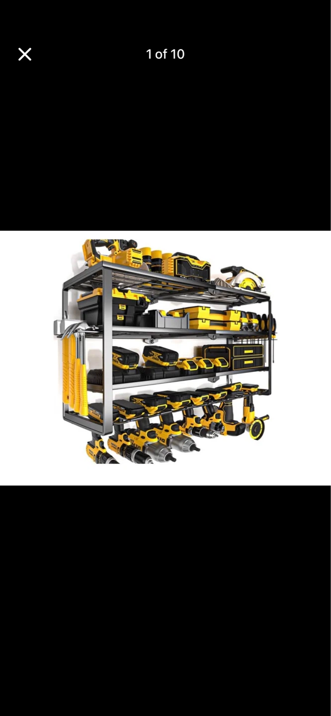 YYR 4-Layer Wall Mount Power Tool Organizer