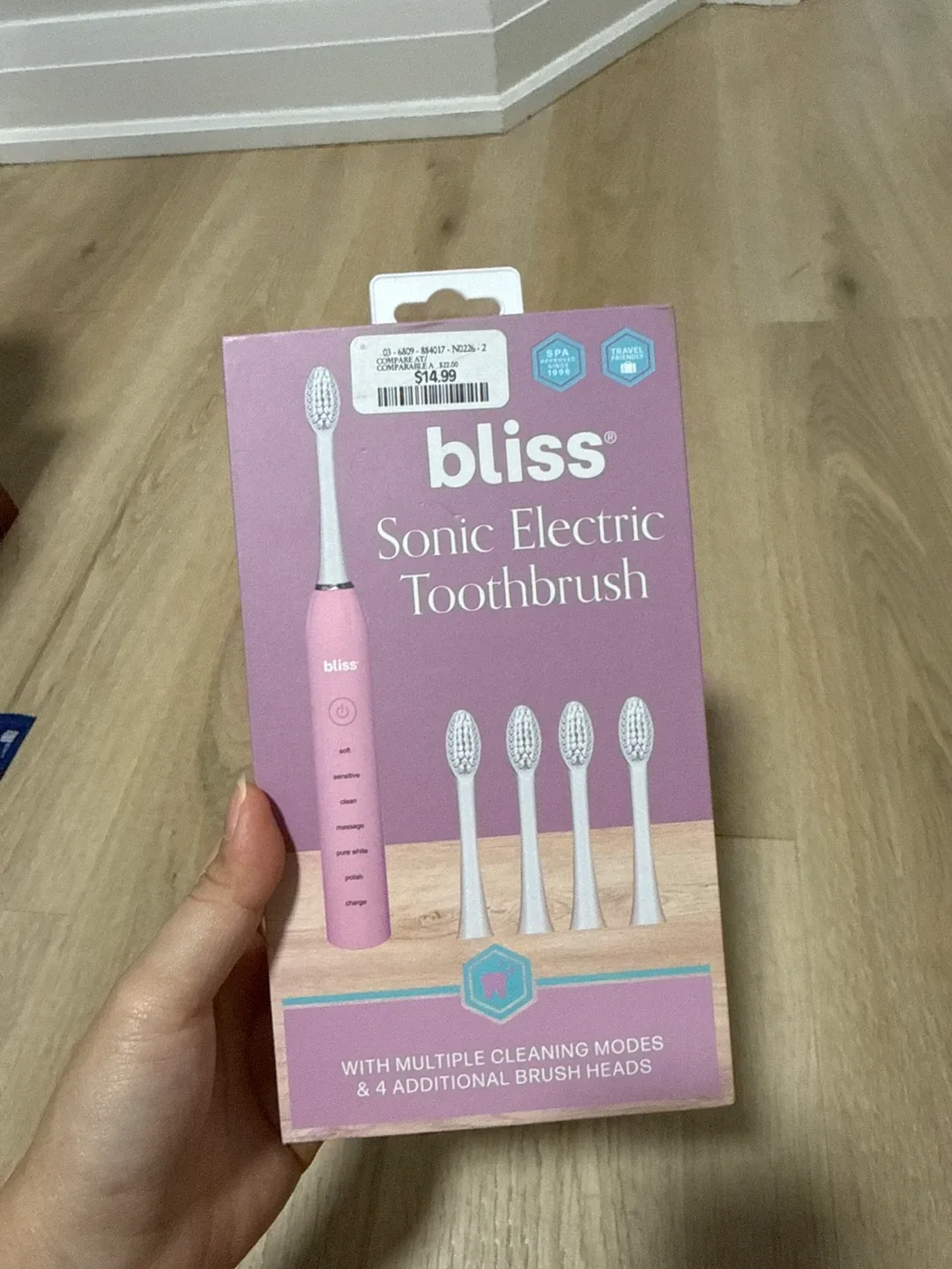 Bliss Sonic Electric Toothbrush with Extra Brush Heads