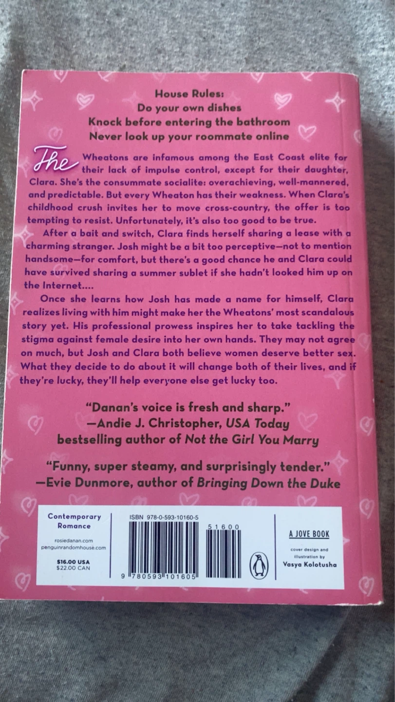 The Roommate by Rosie Danan Paperback Novel - photo 2