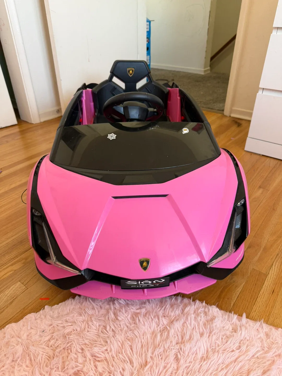 Kids Electric Ride-On Car - Pink