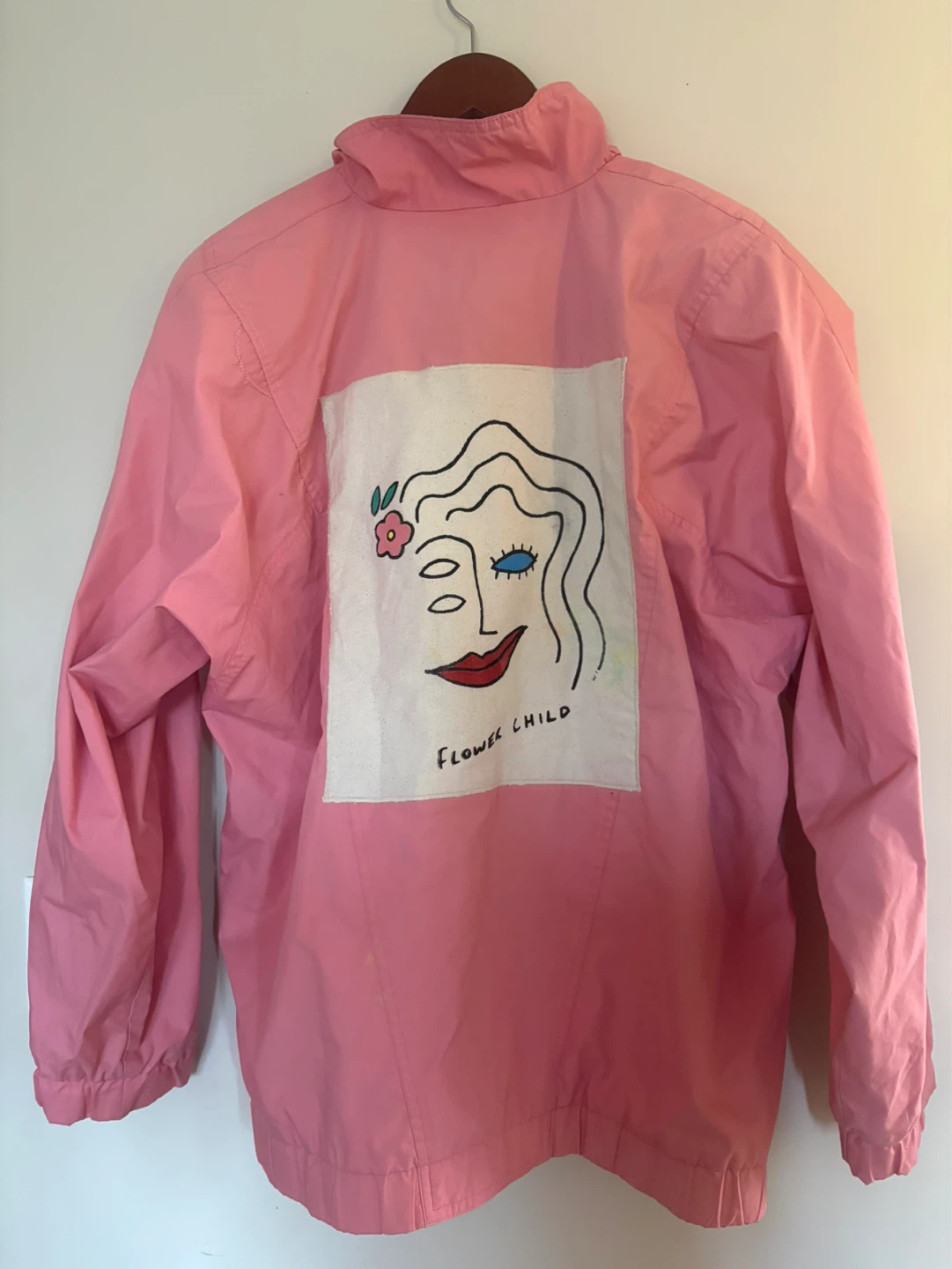 London fog Pink Flower Child Windbreaker Jacket