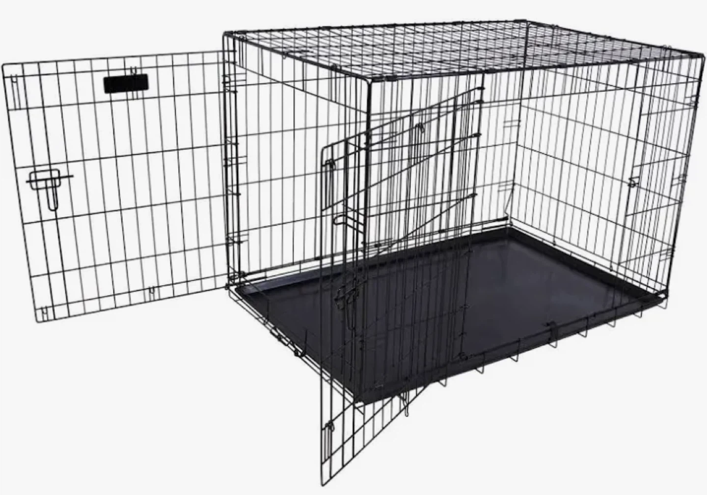 Petmate - Large black metal dog crate - photo 2
