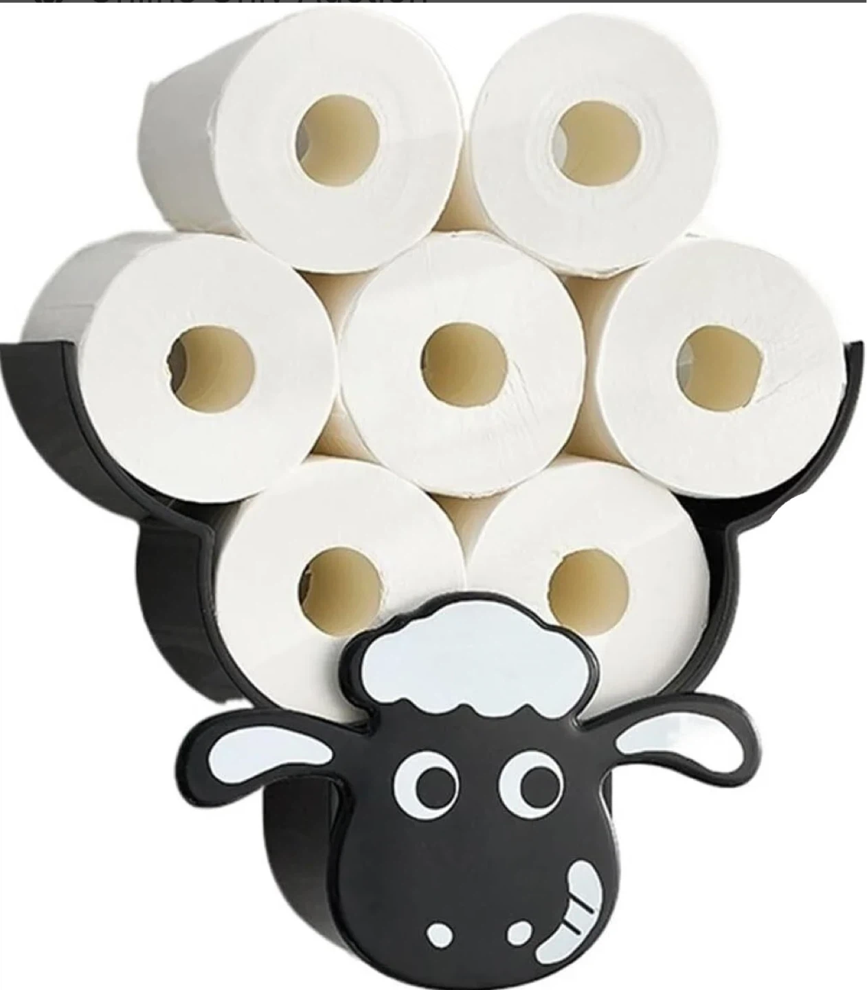 Black Sheep Toilet Paper Holder Organizer