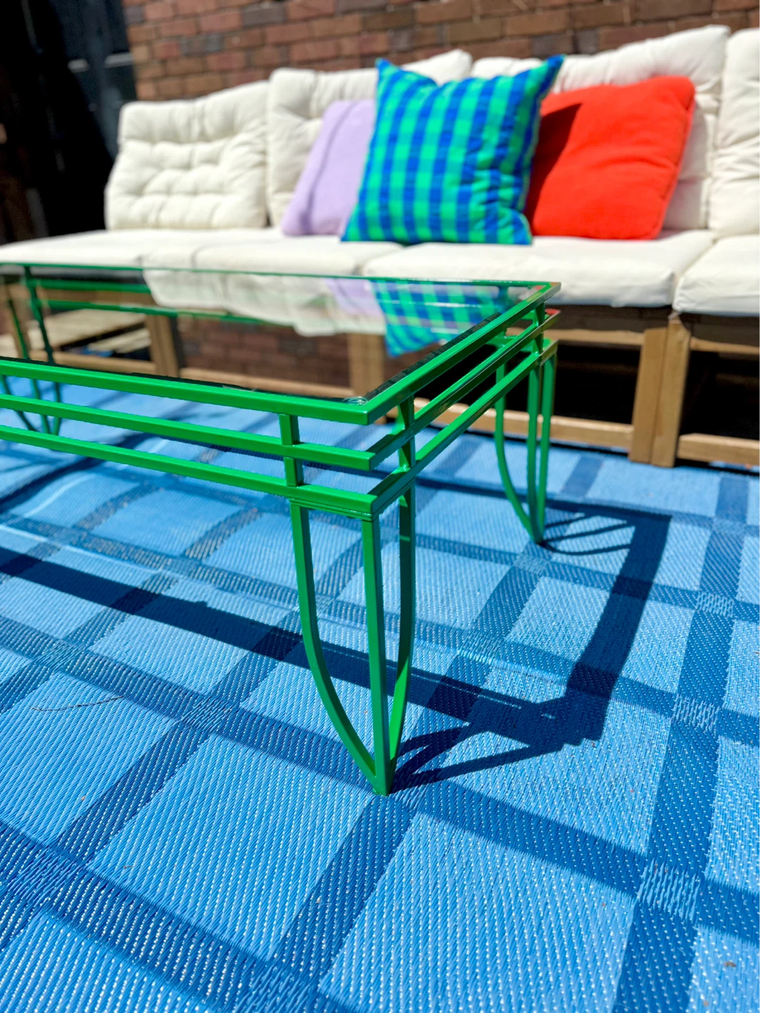 Metal and Glass Coffee Table - photo 2