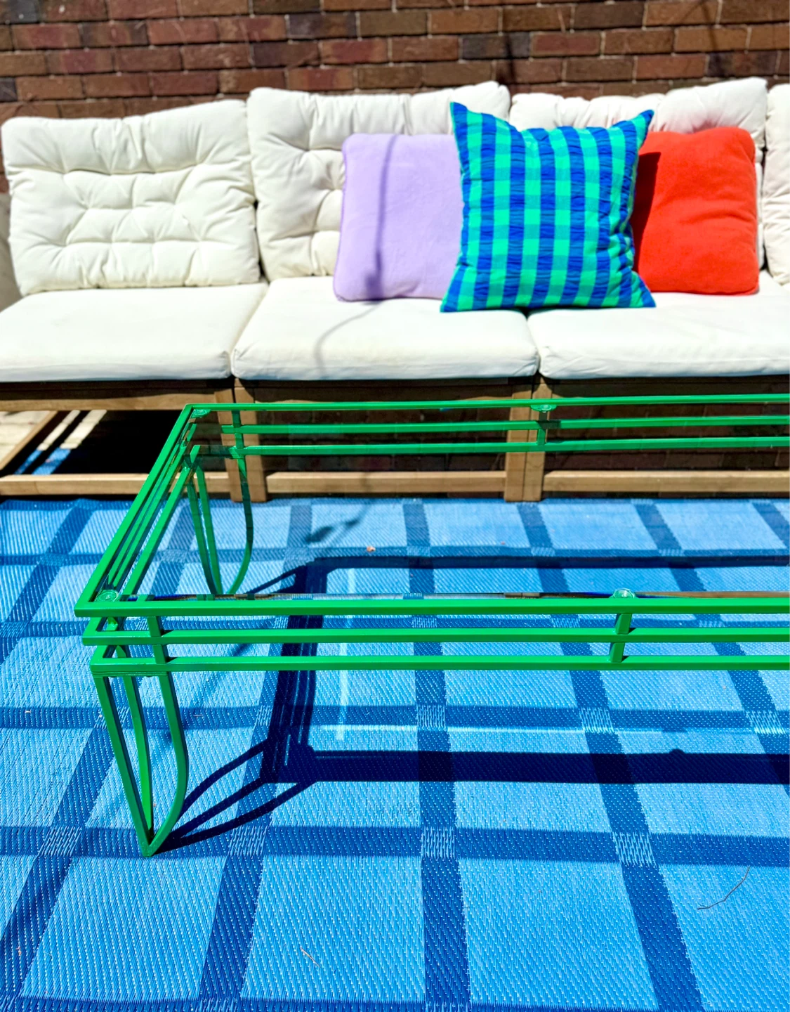 Metal and Glass Coffee Table - photo 3