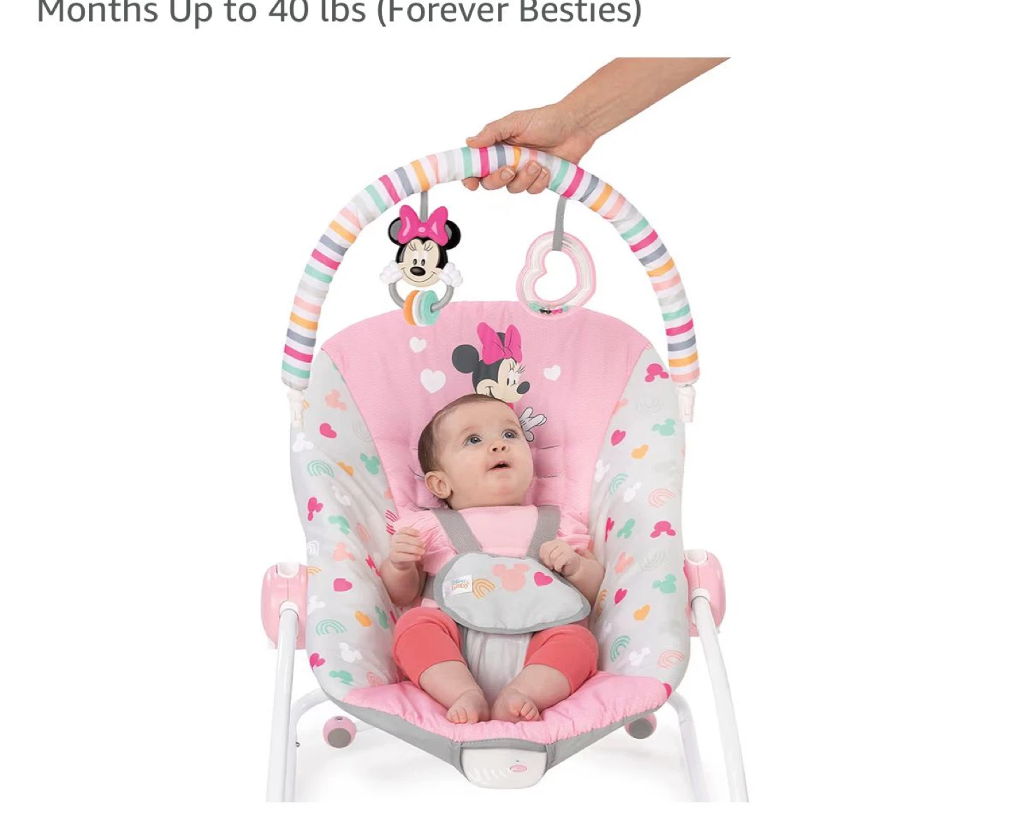 Baby Bouncer Seat with Minnie Mouse Theme
