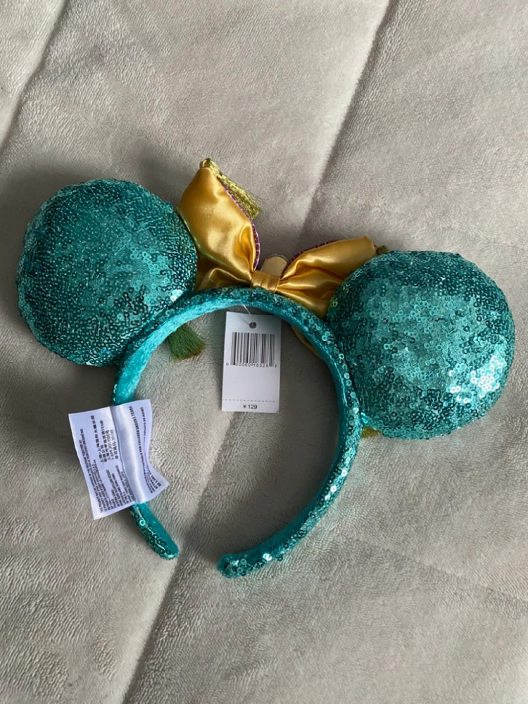 Disney Aladdin Jasmine Sequin Minnie Mouse Ears Headband - photo 2