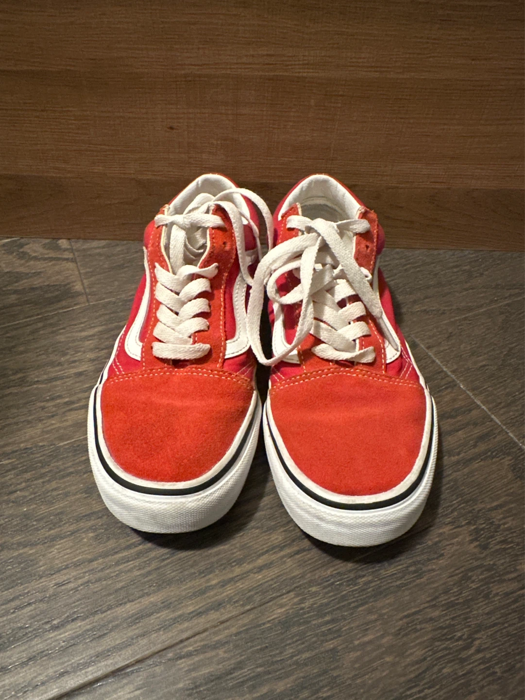 Vans Old Skool Red Suede Sneakers - US 6