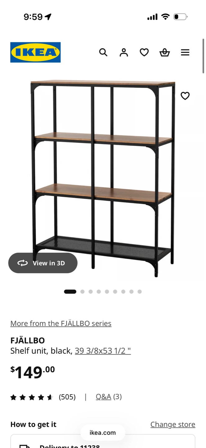Large standing shelving unit - photo 2