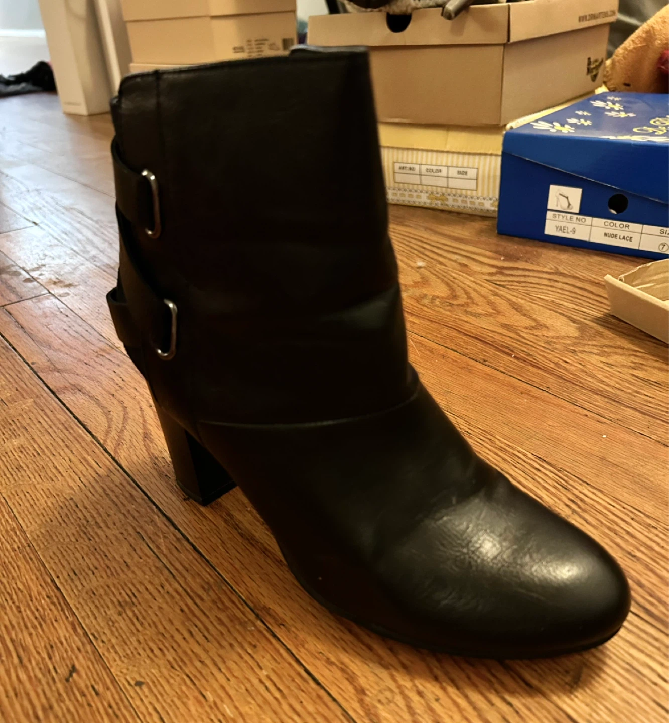I Love Comfort Marietta Black Faux Leather Ankle Boots - photo 3