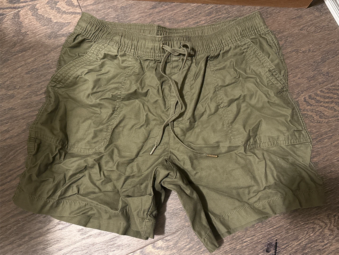 Olive Green Cargo Shorts - Size S/P