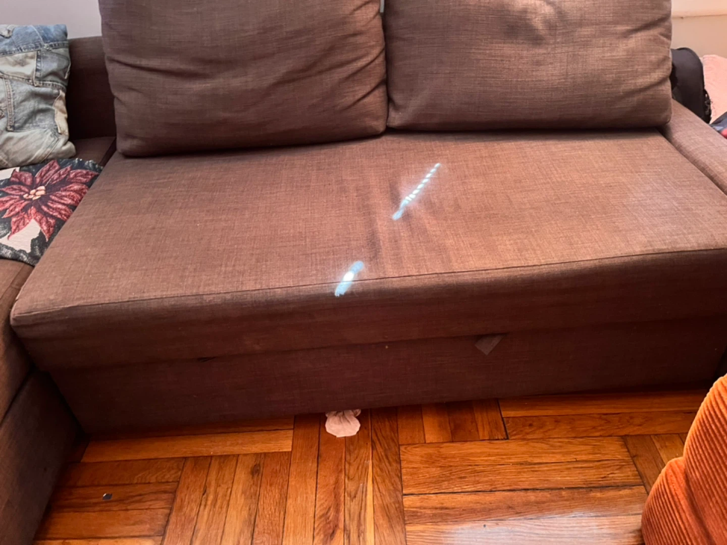 Brown Sectional Sofa with Storage - photo 2