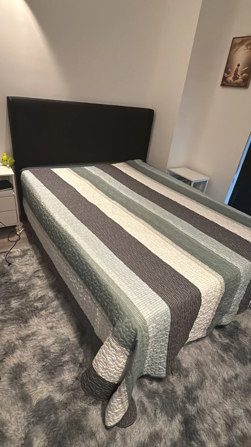 Queen size bed mattress and frame