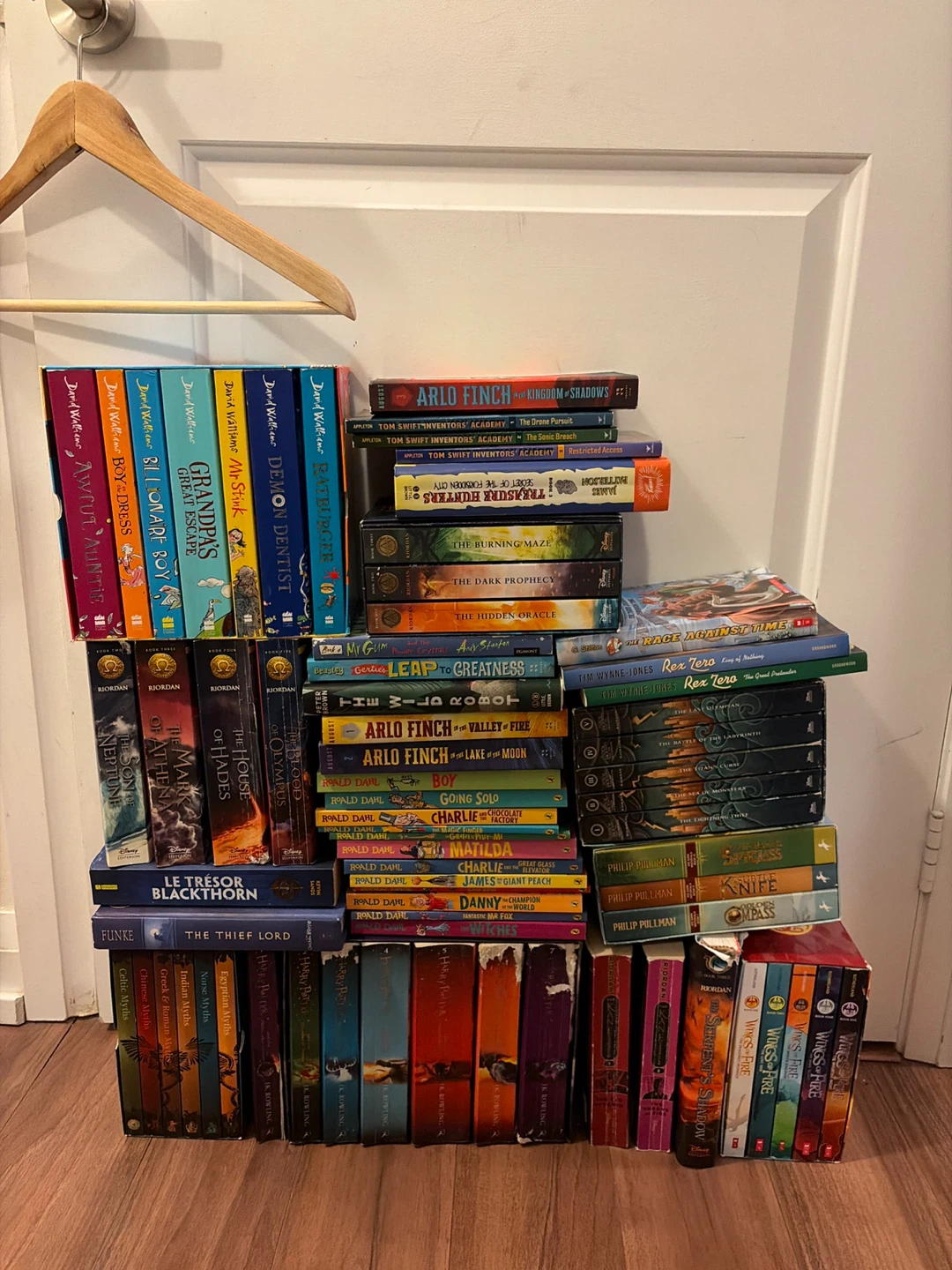 Lot of kids books (Harry Potter, Roald Dahl, Rick Riordan, etc)