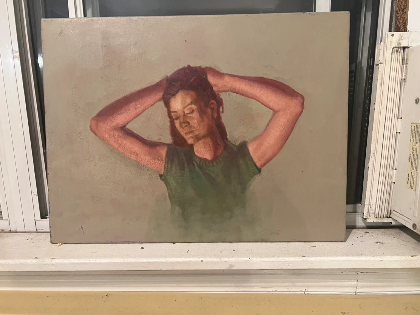 Original Textured Portrait Painting – 24x18
