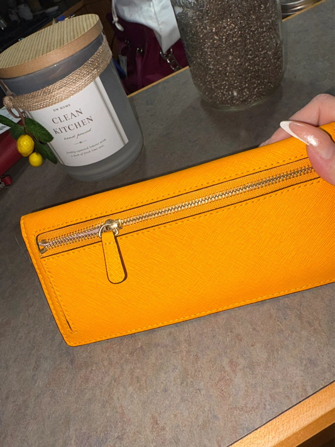 Michael Kors Orange Saffiano Leather Wallet - photo 2