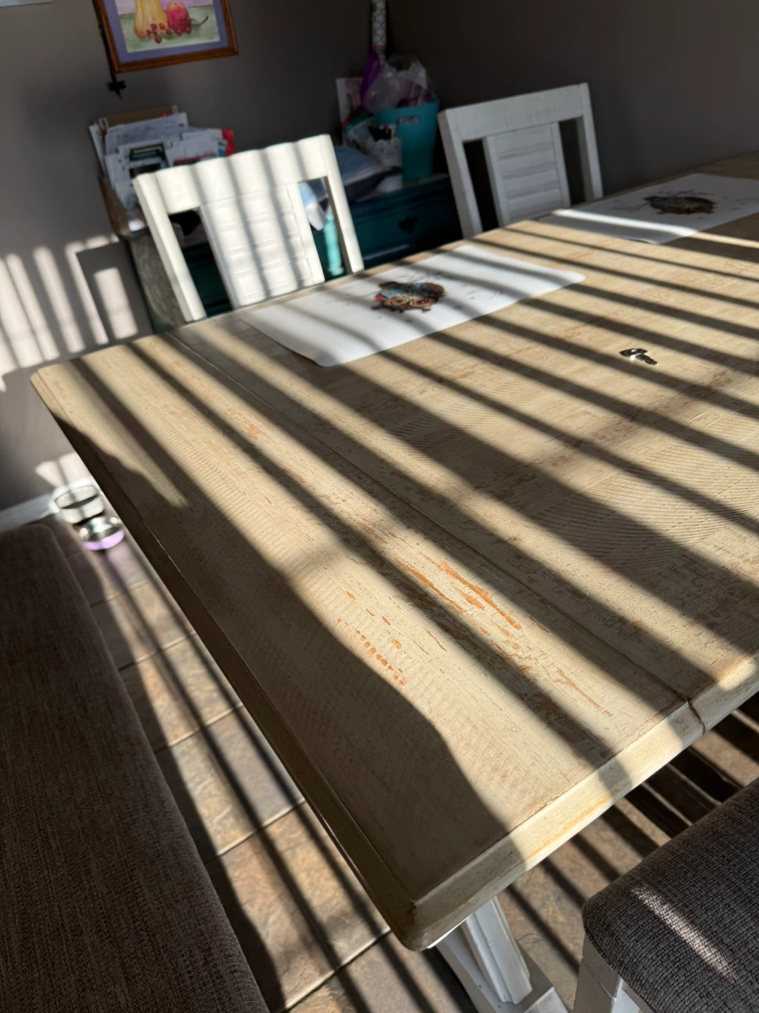 Dining Table with 4 Chairs and Bench - photo 5