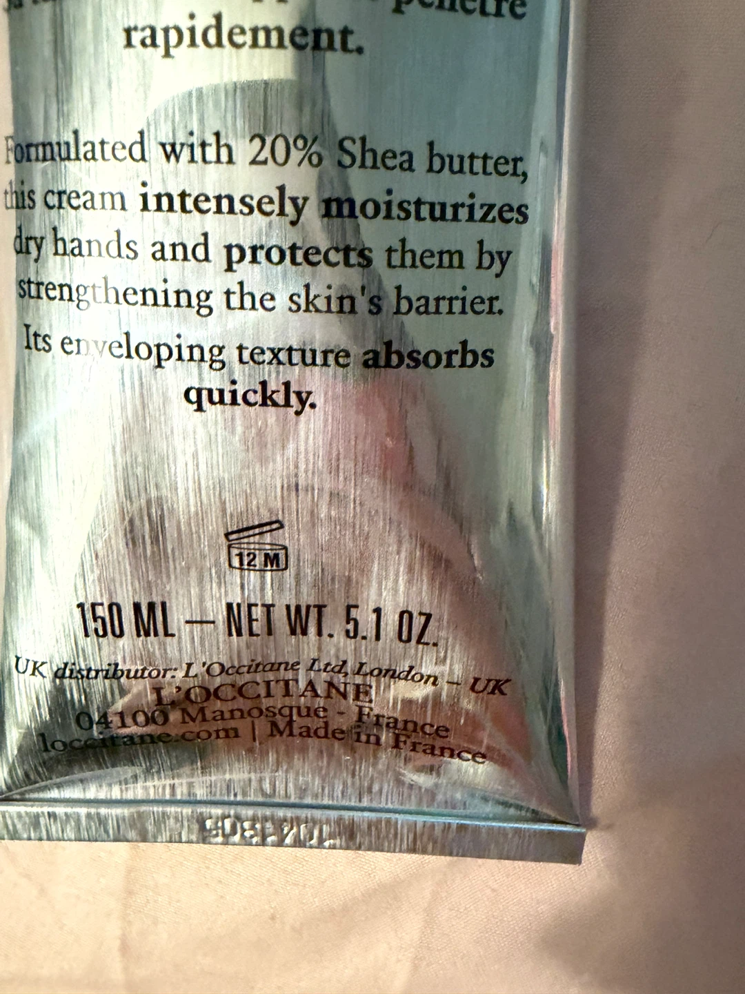 L'Occitane Shea Butter Hand Cream with Magic Key Tube Squeezer - photo 4