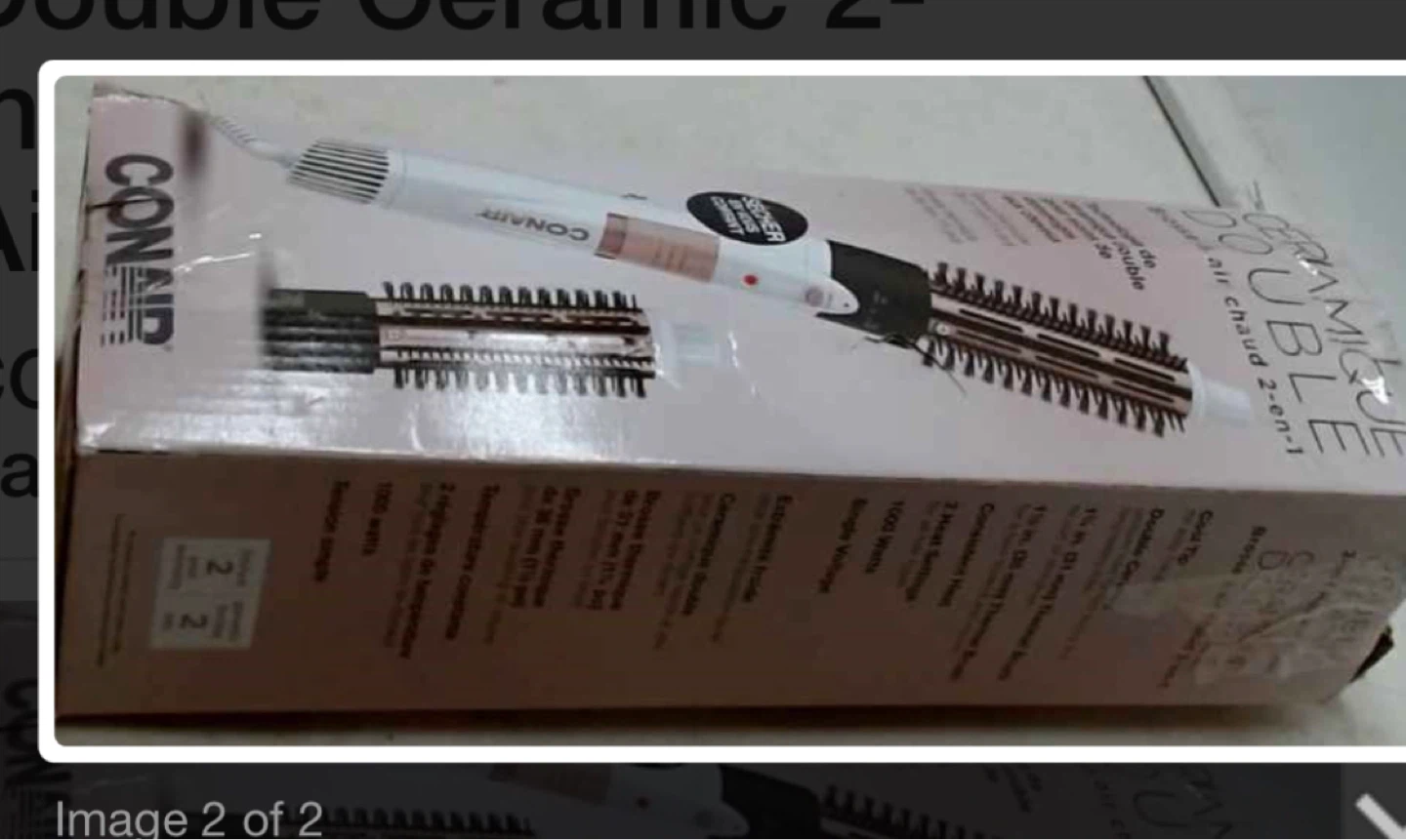 Conair Double Ceramic 2-in-1 Hot Air Brush - photo 2