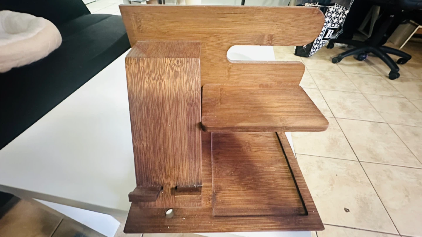 Wooden Phone Docking Station Organizer