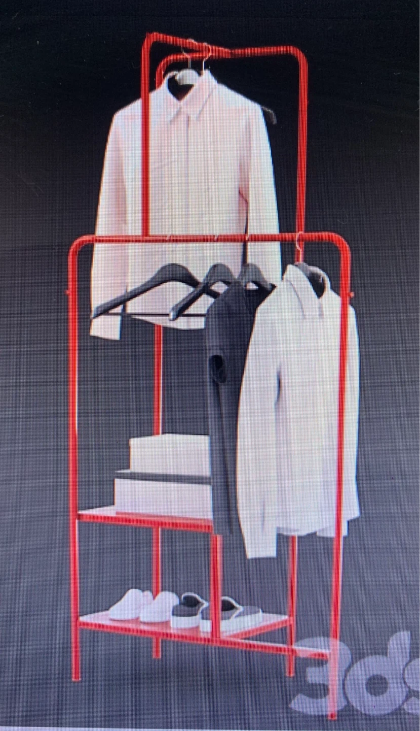 Red IKEA Nikkeby Clothes Rack